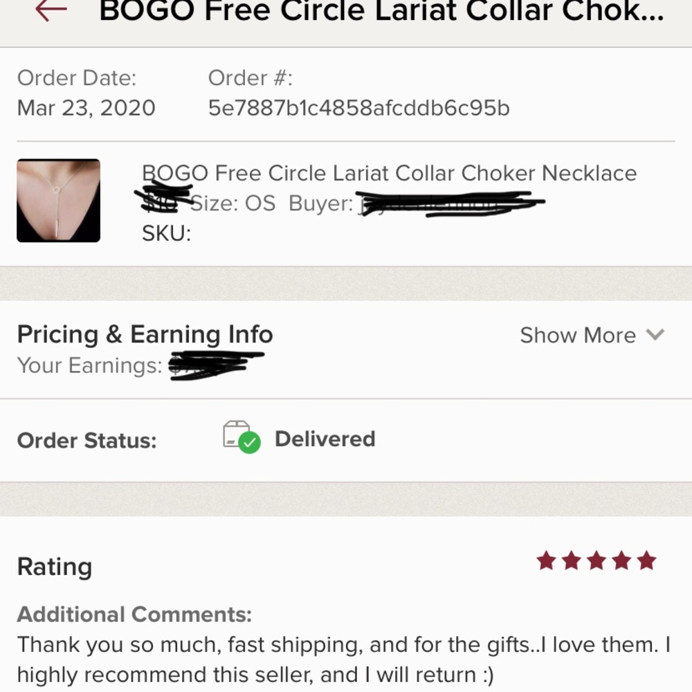 🔥3/$15 or 6/$25🔥Circle Lariat Choker Necklace - Picture 4 of 4